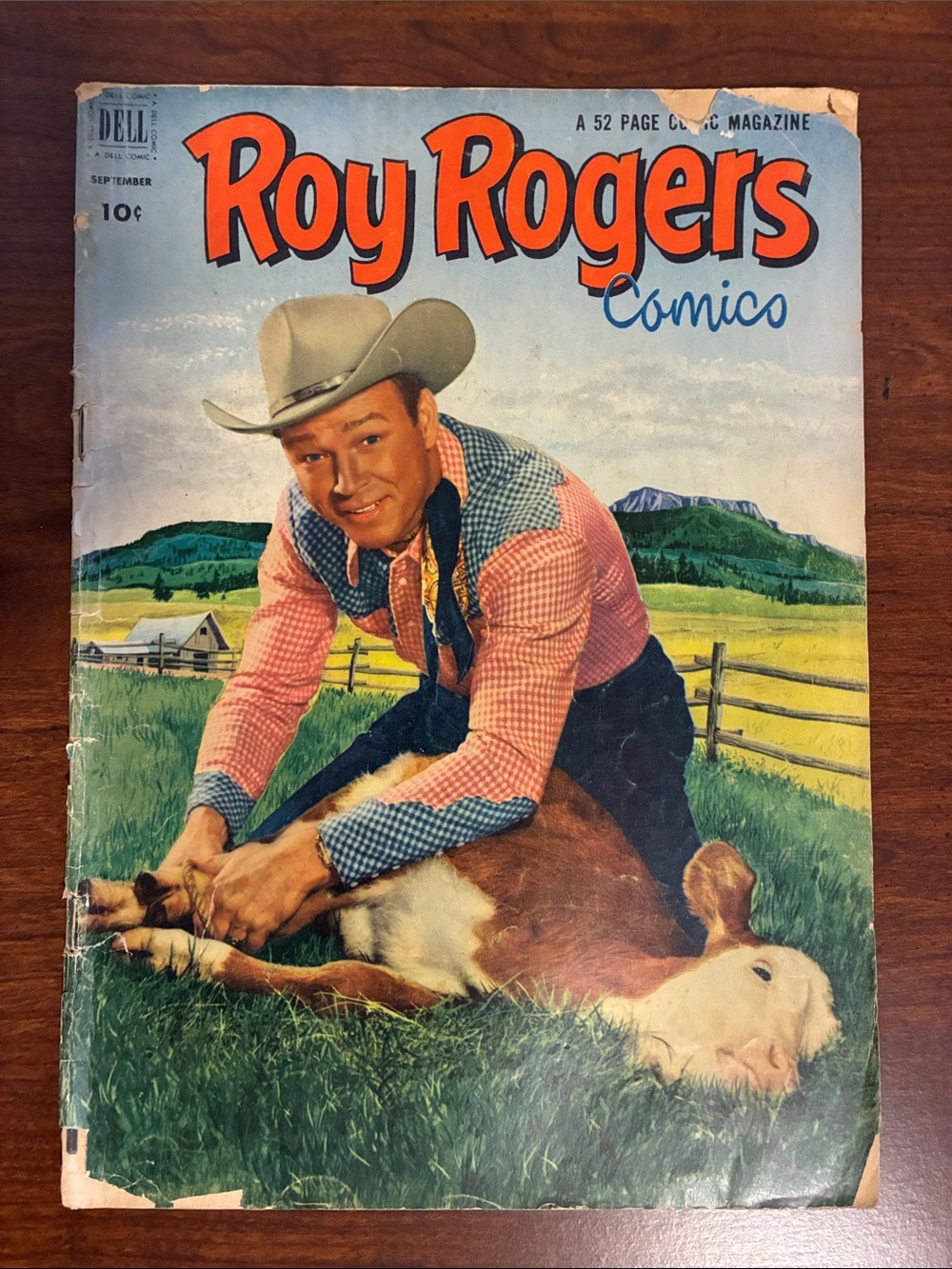 Roy Rogers Kids Comic Book - Blue, Red, Tan